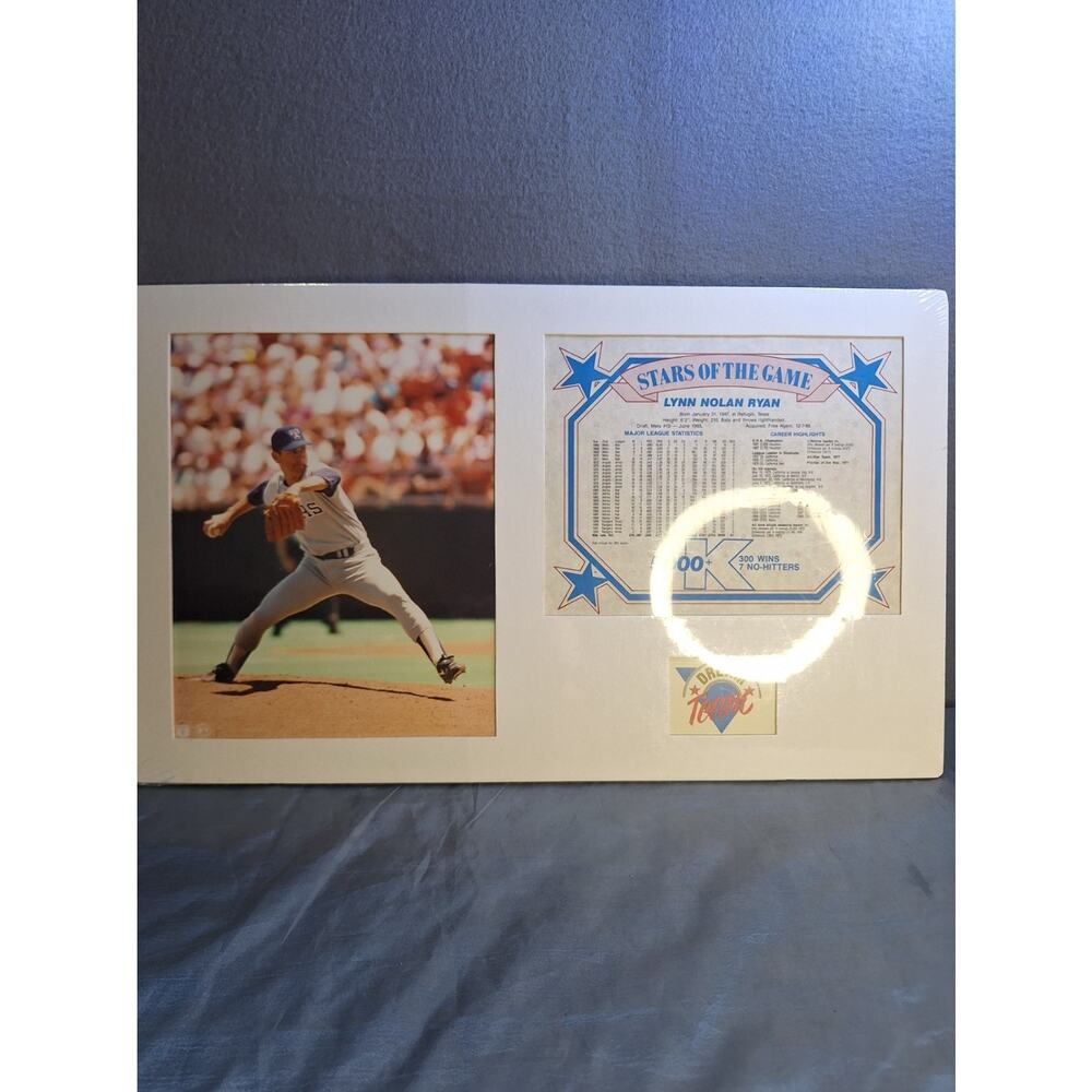 Nolan Lynn Ryan Texas Rangers/ Houston Astros Dream Team Star of the Game Poster